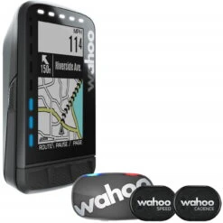 Wahoo Fitness Wahoo Elemnt Roam Bundle - Set Aus GPS-Fahrradcomputer + Tickr 2 Stealth Herzfrequenzmesser + RPM Sp