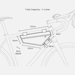 Restrap Race Frame Bag Rahmentasche (4 Liter) Schwarz -Fahrradzubehör 59202804 04A4hdA5xL5vHPz 1280x1280