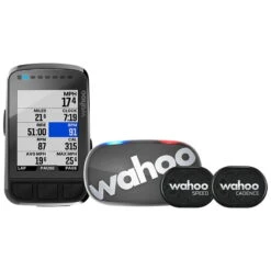 Wahoo Fitness Wahoo ELEMNT BOLT V2 Schwarz Bundle - Set Aus GPS-Fahrradcomputer + Tickr 2 Stealth Herzfrequenzmess