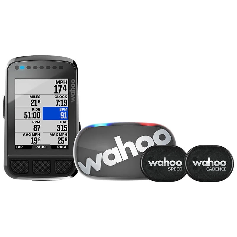 Wahoo Fitness Wahoo ELEMNT BOLT V2 Schwarz Bundle - Set Aus GPS-Fahrradcomputer + Tickr 2 Stealth Herzfrequenzmess 3 Wahoo Fitness Wahoo ELEMNT BOLT V2 Schwarz Bundle - Set Aus GPS-Fahrradcomputer + Tickr 2 Stealth Herzfrequenzmess