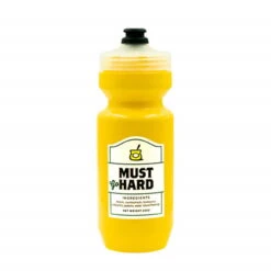 Spurcycle Must Go Hard Wasserflasche 650 Ml - Gelb